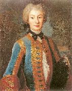 Louis de Silvestre Anna Orzelska in riding habit. Sweden oil painting artist